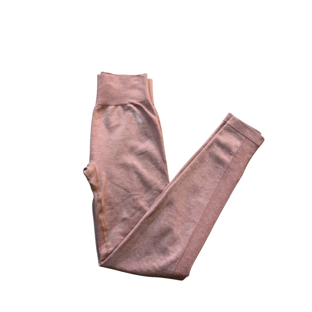 Gymshark Seamless Energy+ V2 Leggings Dusty Rose Heathered Sz S 25" Inseem